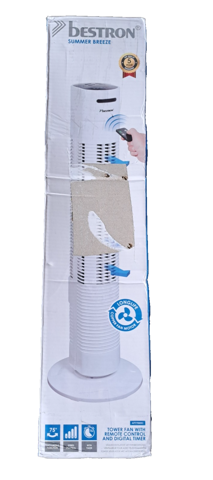 Bestron Summer Breeze Ventilator AFT770WRC
